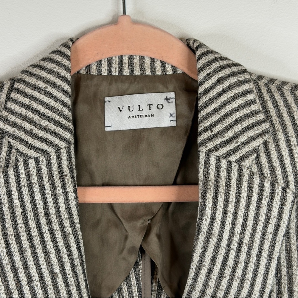 Wolf & Badger Silk Linen Blazer Vulto Amsterdam Size 34R Extra Small XS - Picture 5 of 10